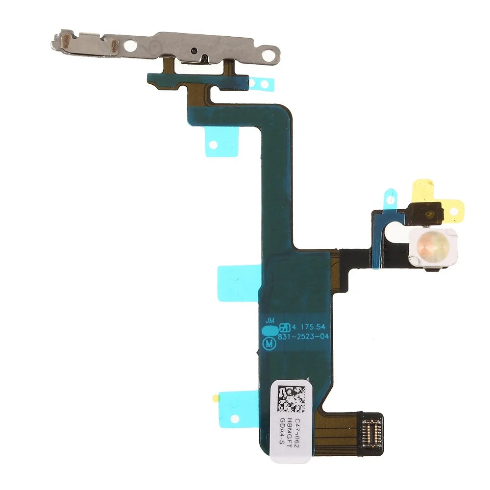Power On/Off Flex Cable with Metal Plate for iPhone 6 4.7-inch - 1