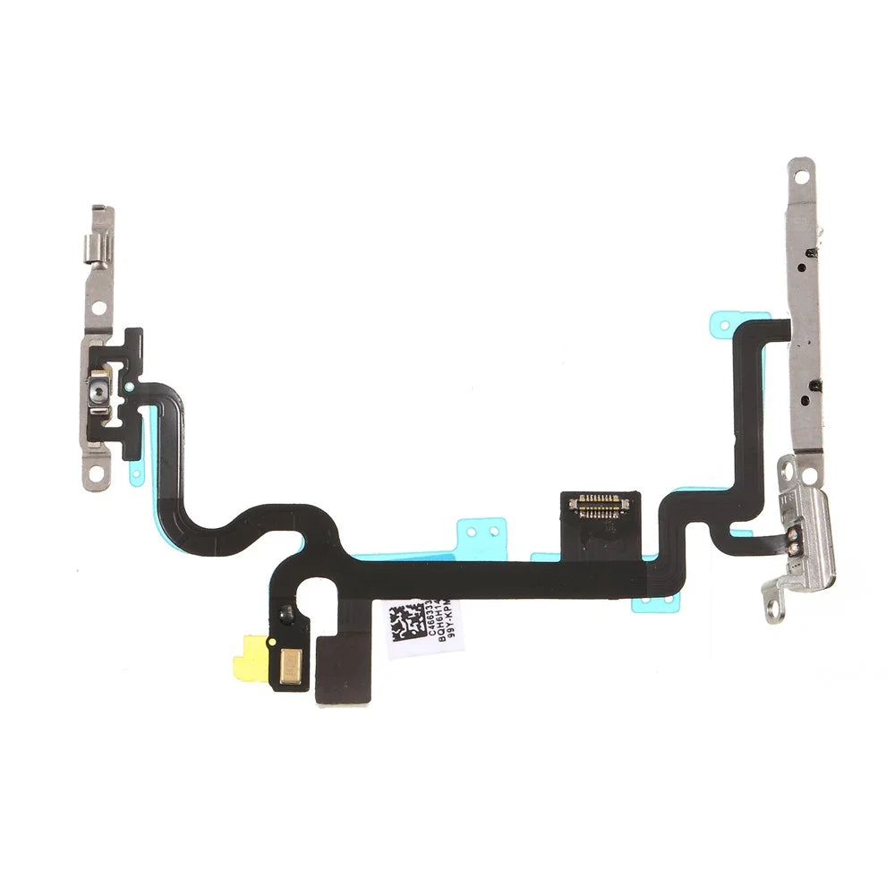 Power ON/OFF and Volume Button Flex Cable Repair Part with Metal Plate for iPhone 7 4.7 inch - 1