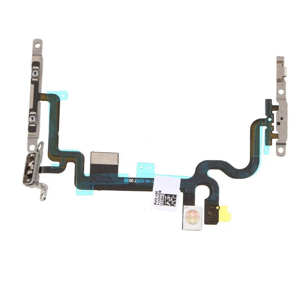 Power ON/OFF and Volume Button Flex Cable Repair Part with Metal Plate for iPhone 7 4.7 inch - 2