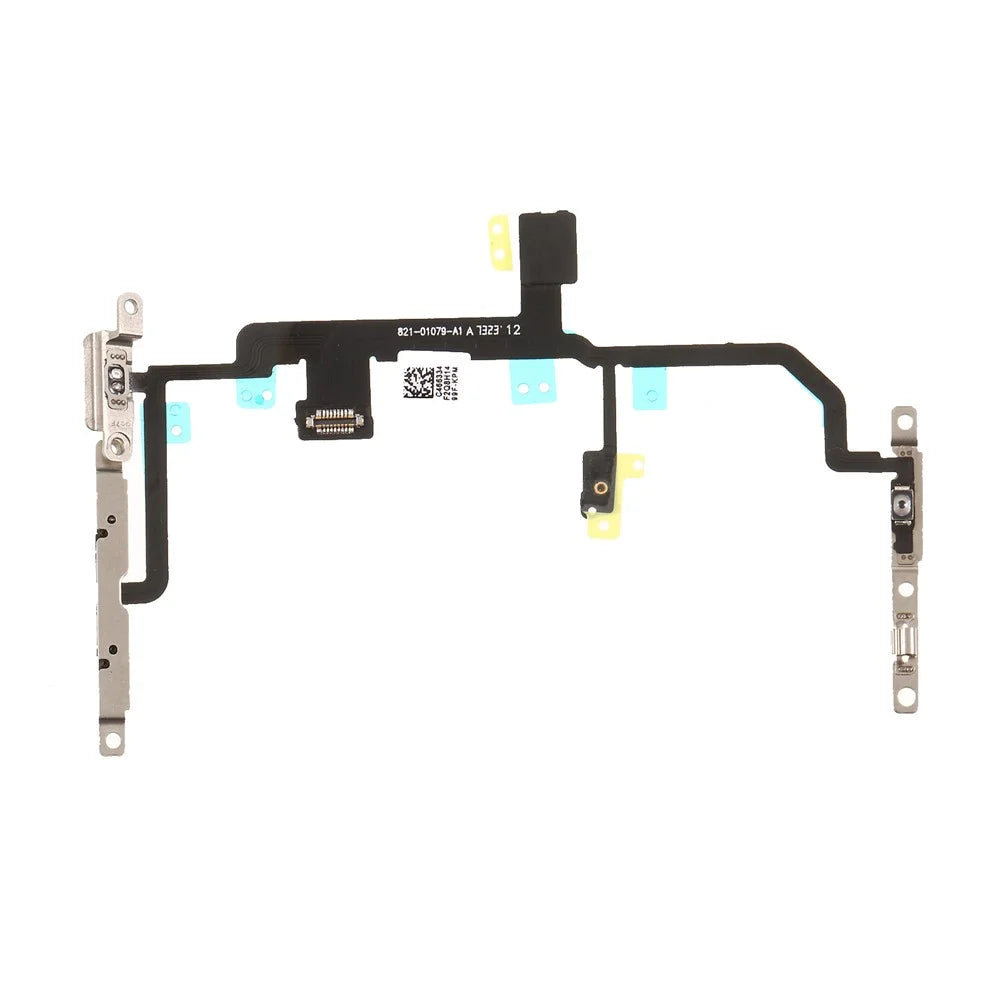 Power ON/OFF and Volume Button Flex Cable with Metal Plate for iPhone 8 Plus 5.5 inch - 1