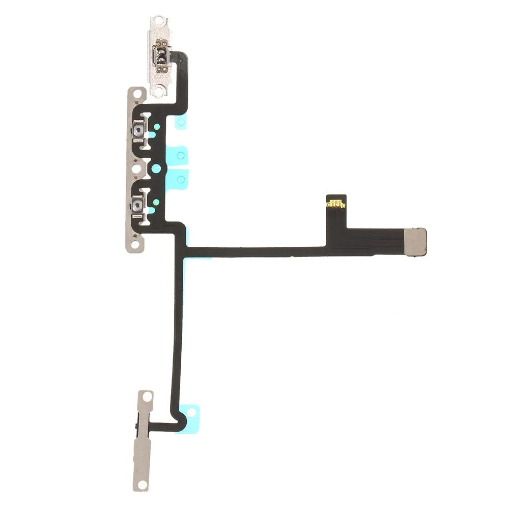 Volume Button Flex Cable Spare Part with Metal Plate for iPhone X - 2