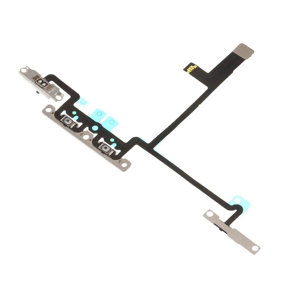 Volume Button Flex Cable Spare Part with Metal Plate for iPhone X - 3