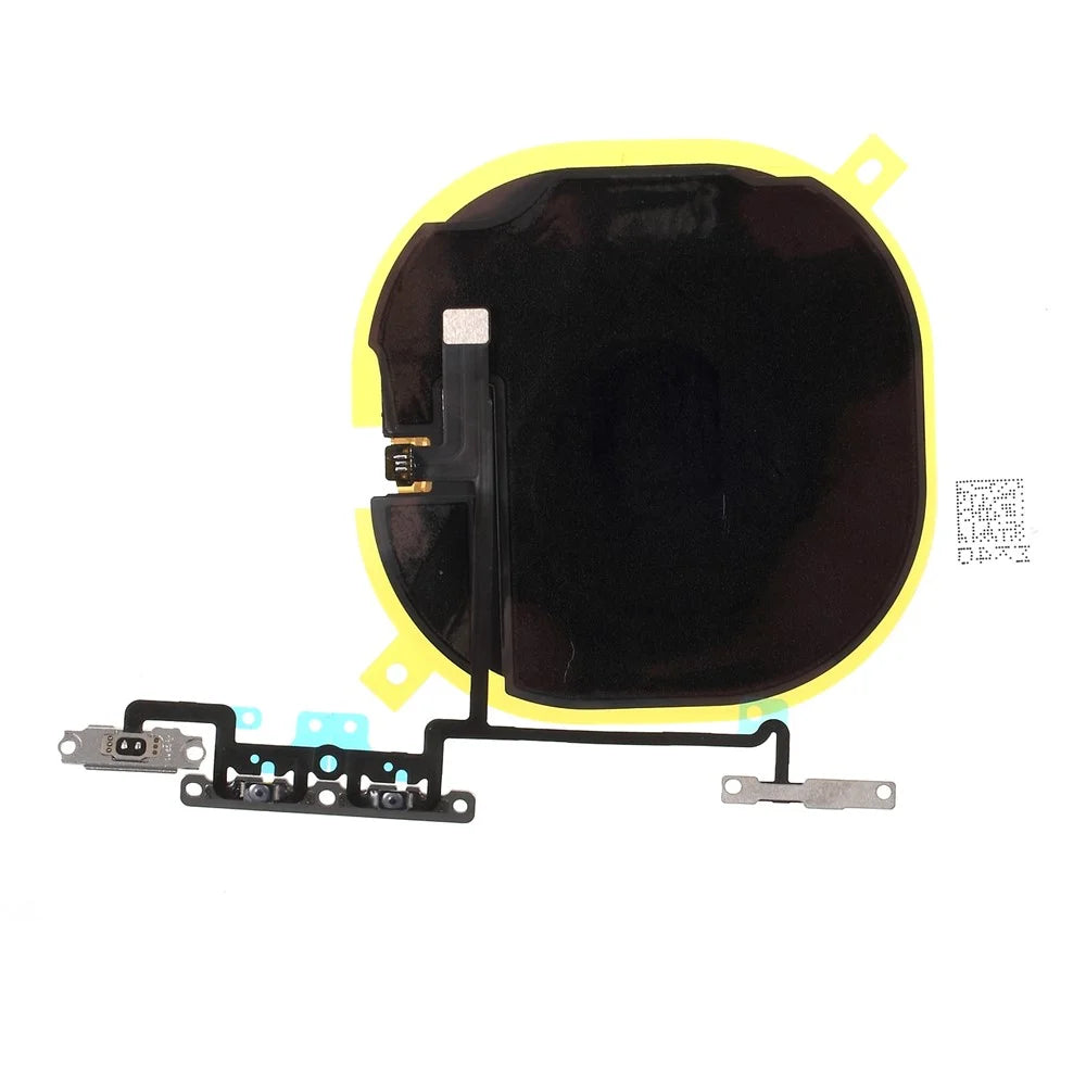 For iPhone X (Ten) OEM Volume Button Flex Cable + Qi Wireless Charging Port Flex Cable - 2