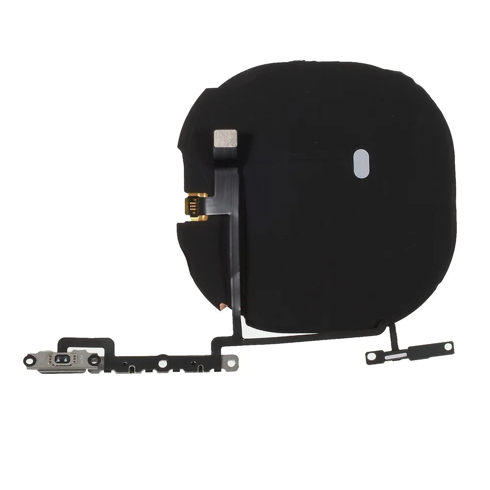 For iPhone X (Ten) [OEM Disassembly] Volume Button Flex Cable + Qi Wireless Charging Port Flex Cable - 2