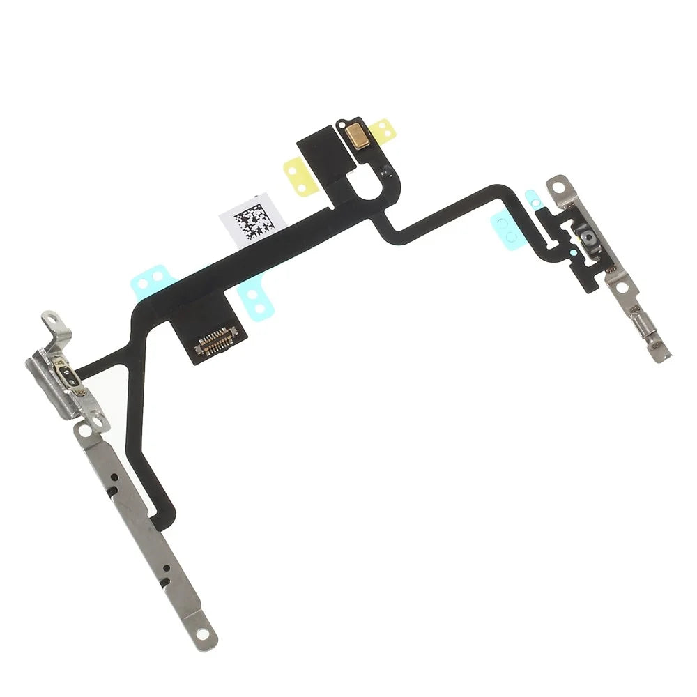 For iPhone 8 4.7 inch OEM Power ON/OFF and Volume Button Flex Cable with Metal Plate - 3