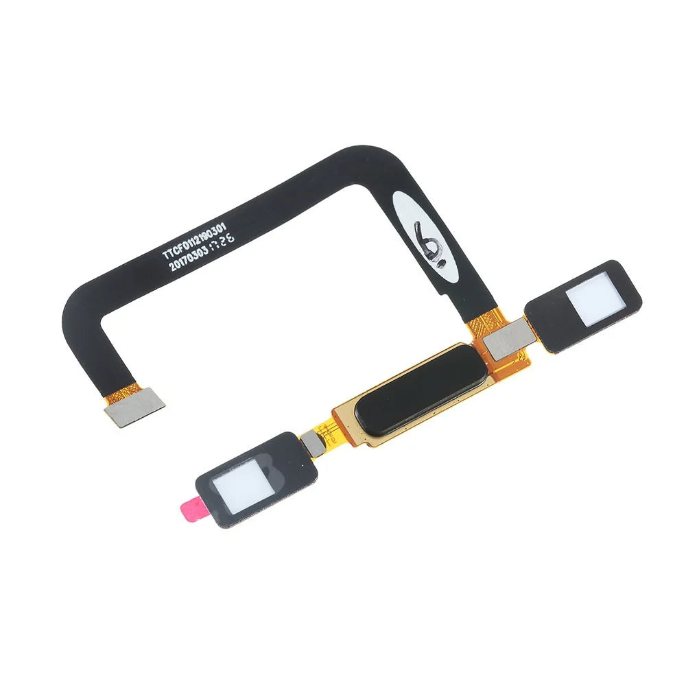OEM Home Key Fingerprint Button Flex Cable for Nokia 6 (2017) - Black - 1