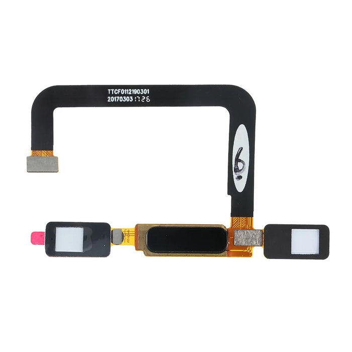 OEM Home Key Fingerprint Button Flex Cable for Nokia 6 (2017) - Black - 2