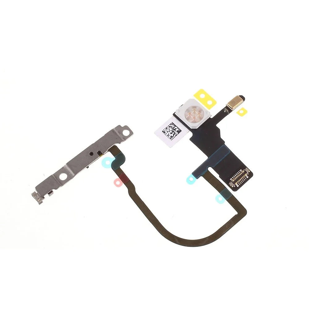 OEM Power ON/OFF Switch Button Flex Cable with Metal Plate Replacement Part for iPhone XS 5.8 inch - 2