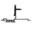 Volume Button Flex Cable Part with Metal Plate (without Logo) for iPhone XS 5.8 inch - 2