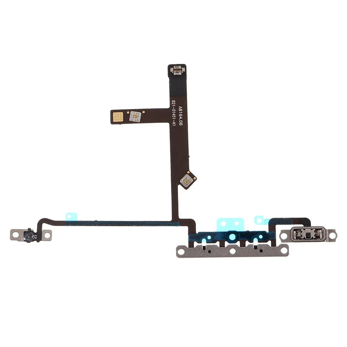 Volume Button Flex Cable Part with Metal Plate (without Logo) for iPhone XS 5.8 inch - 4