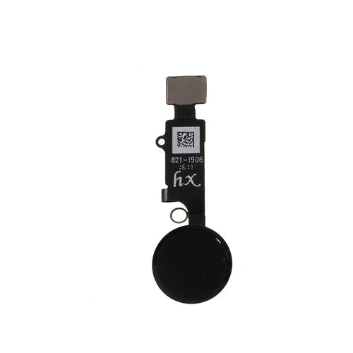 HX OEM Fingerprint Home Button Flex Cable [Final Edition-Tactile Style] for iPhone 8 / 8 Plus / 7 / 7 Plus - Black - 1