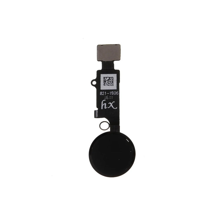 HX OEM Fingerprint Home Button Flex Cable [Final Edition-Tactile Style] for iPhone 8 / 8 Plus / 7 / 7 Plus - Black - 1