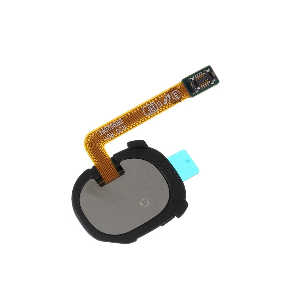 For Samsung Galaxy A20 SM-A205 / A20e OEM Home Key Fingerprint Button Flex Cable  (without Logo) - Black - 4