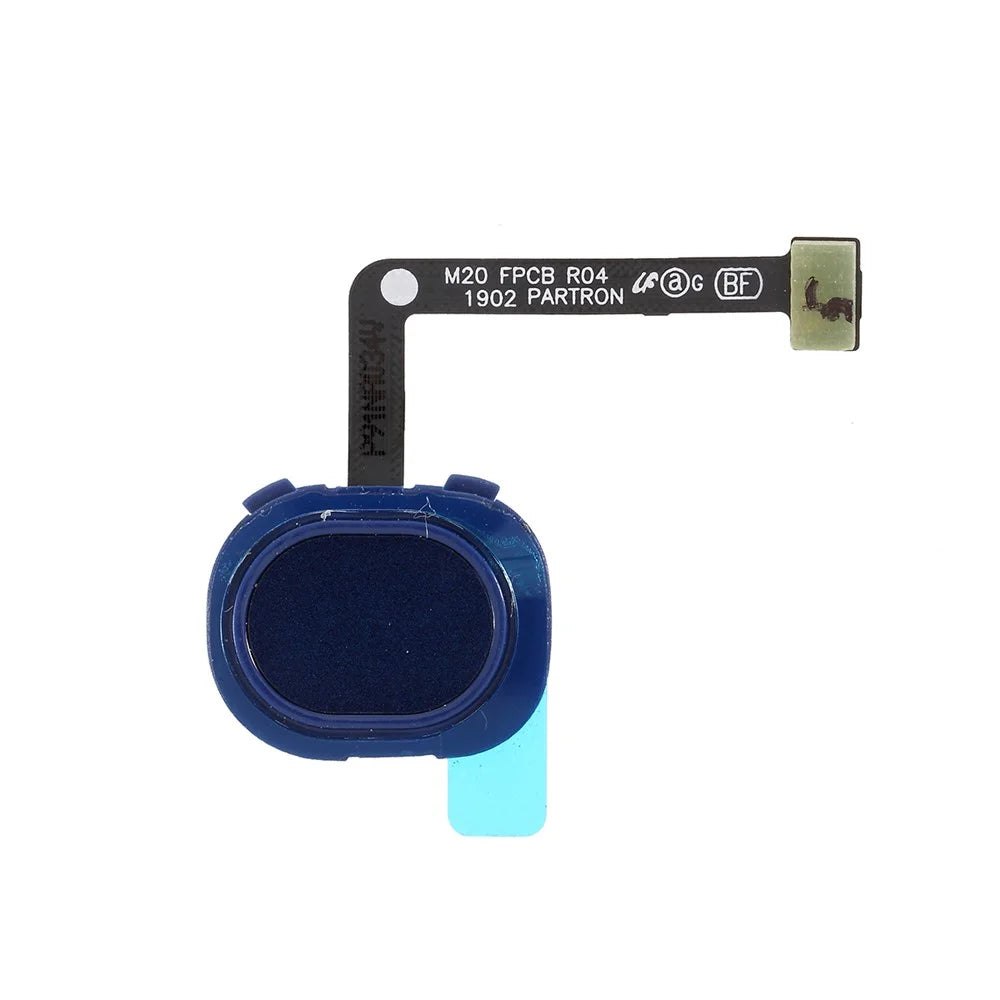 OEM Home Key Fingerprint Button Flex Cable for Samsung Galaxy M20 SM-M205 - Blue - 1