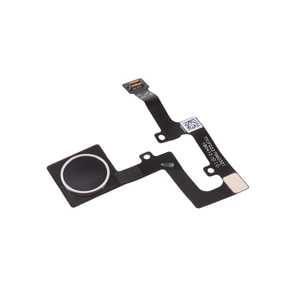OEM Home Key Fingerprint Button Flex Cable for Nokia 8.1/Nokia X7 - Black - 3