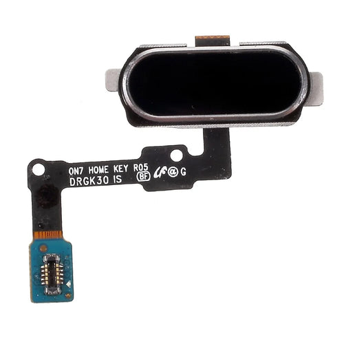OEM Disassembly Fingerprint Home Button Flex Cable Part for Samsung Galaxy J7 Prime / On7 (2016) - Black - 1