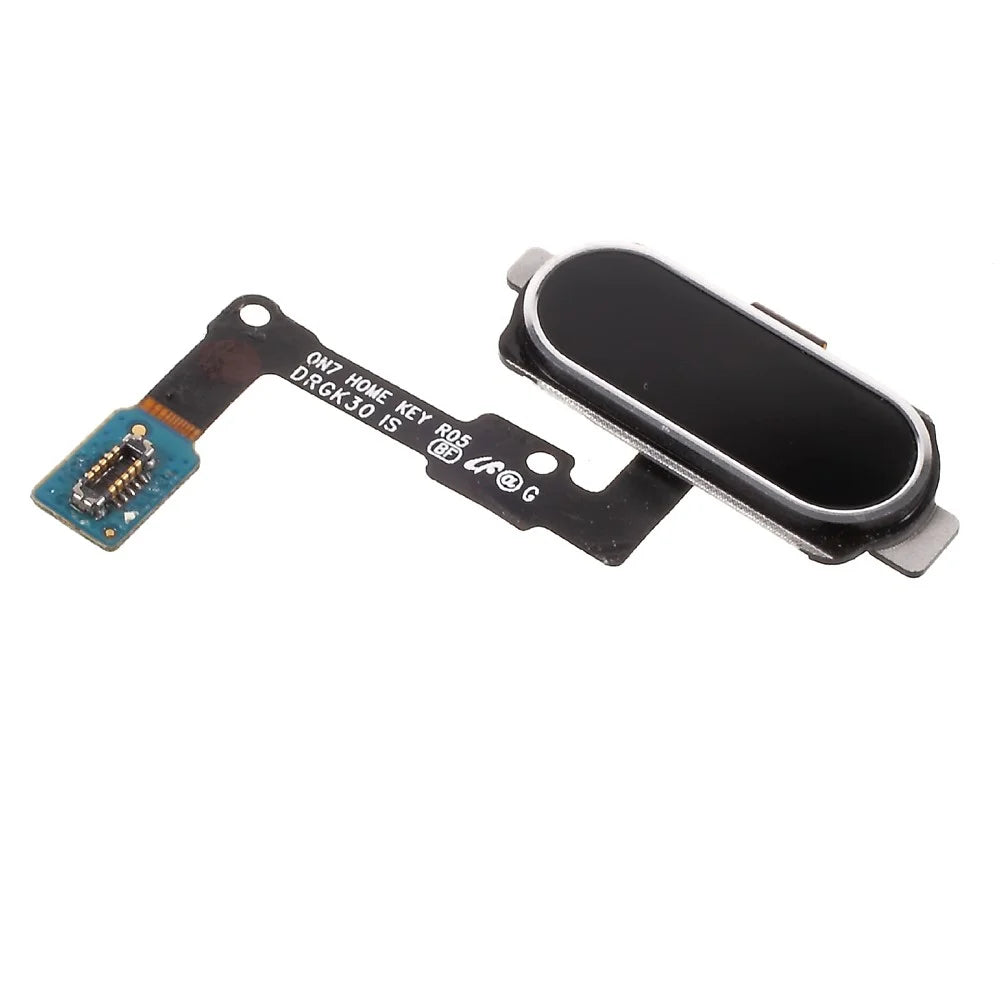 OEM Disassembly Fingerprint Home Button Flex Cable Part for Samsung Galaxy J7 Prime / On7 (2016) - Black - 2