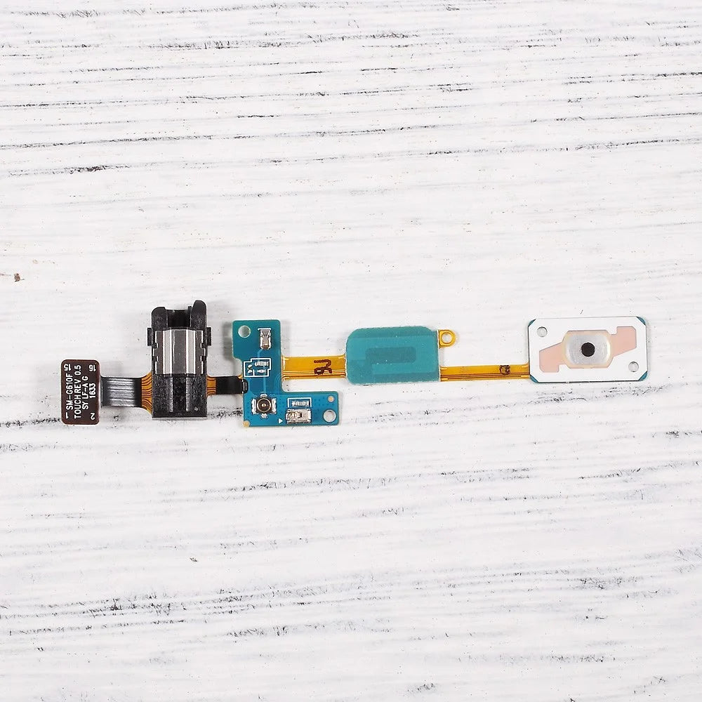 OEM Home Button + Earphone Jack Flex Cable for Samsung Galaxy J7 Prime / On7 (2016) G610 - 2