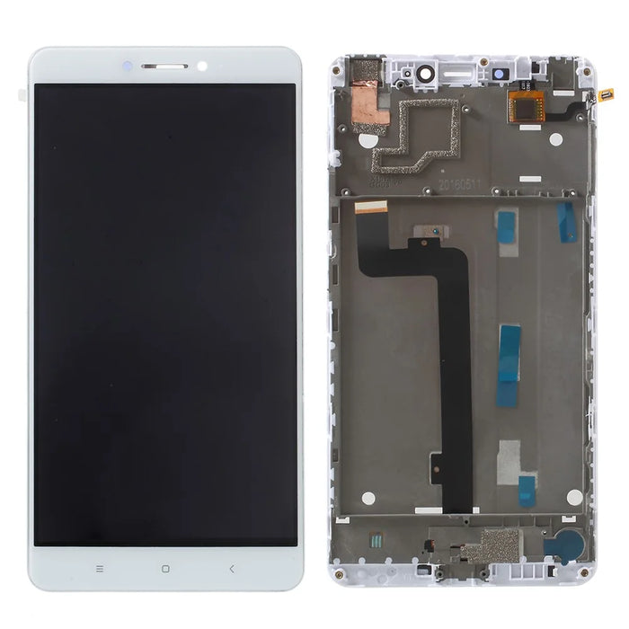 LCD Screen and Digitize Assembly with Frame for Xiaomi Mi Max - White - 1