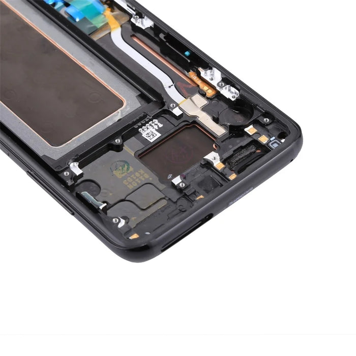 OEM Part Screen and Digitizer Assembly + Frame + Small Parts for Samsung Galaxy S8 G950 - Black - 4