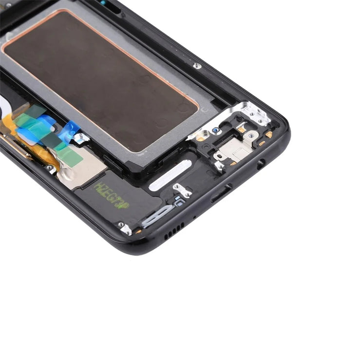 OEM Part Screen and Digitizer Assembly + Frame + Small Parts for Samsung Galaxy S8 G950 - Black - 5