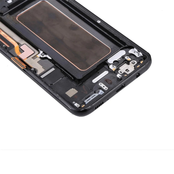 OEM Screen and Digitizer Assembly + Frame + Small Parts Replacement for Samsung Galaxy S8+ G955 - Black - 4