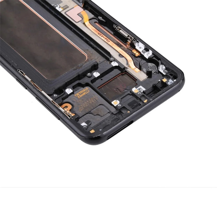 OEM Screen and Digitizer Assembly + Frame + Small Parts Replacement for Samsung Galaxy S8+ G955 - Black - 5
