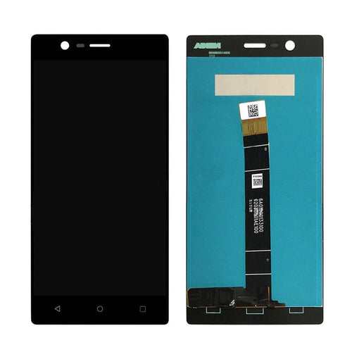 OEM LCD Screen and Digitizer Assembly Part for Nokia 3 - Black - 1