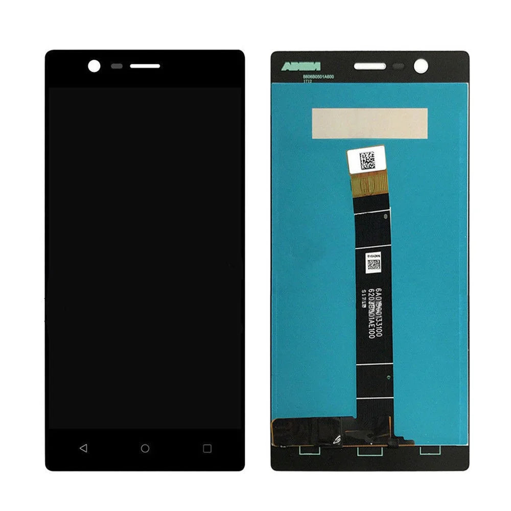 OEM LCD Screen and Digitizer Assembly Part for Nokia 3 - Black - 1