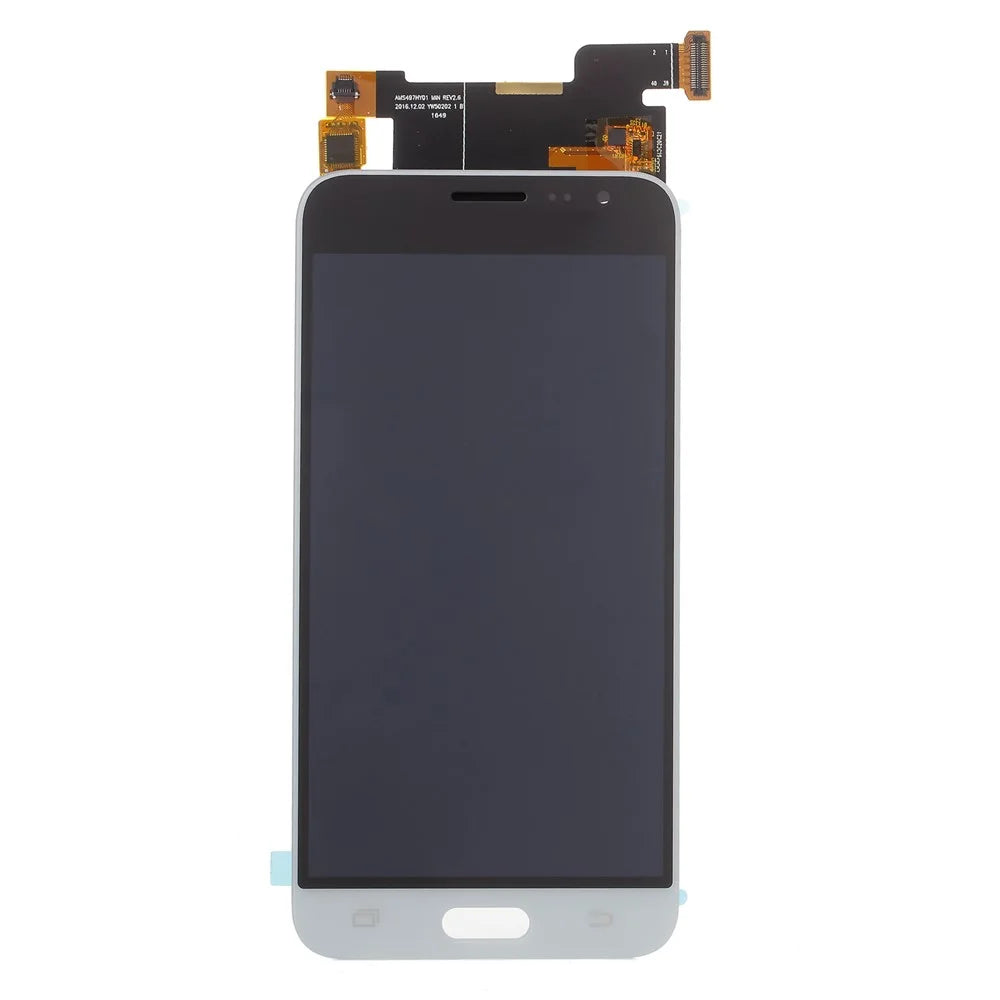 LCD Screen and Digitizer Assembly Replacement Part with Screen Brightness Adjustment IC for Samsung Galaxy J3 (2016) J320 - White - 2