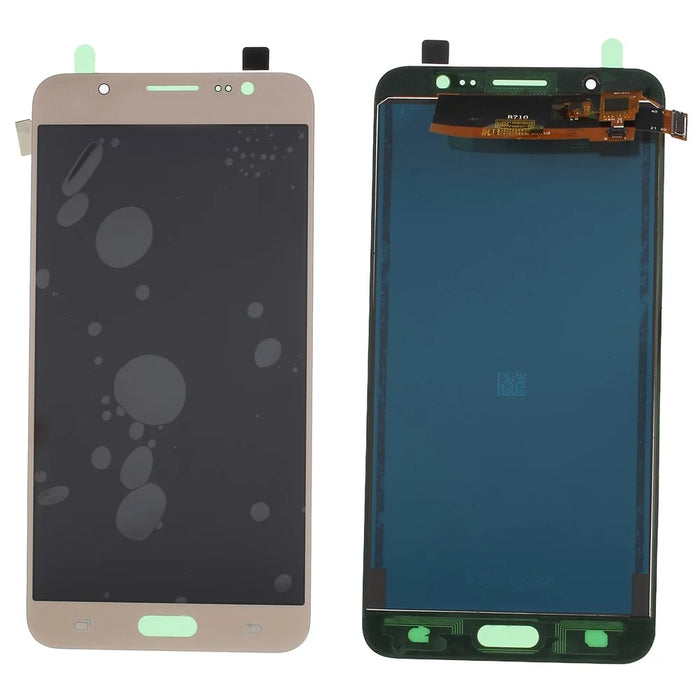 LCD Screen and Digitizer Assembly Part with Screen Brightness IC for Samsung Galaxy J7 (2016) SM-J710 - Gold - 1