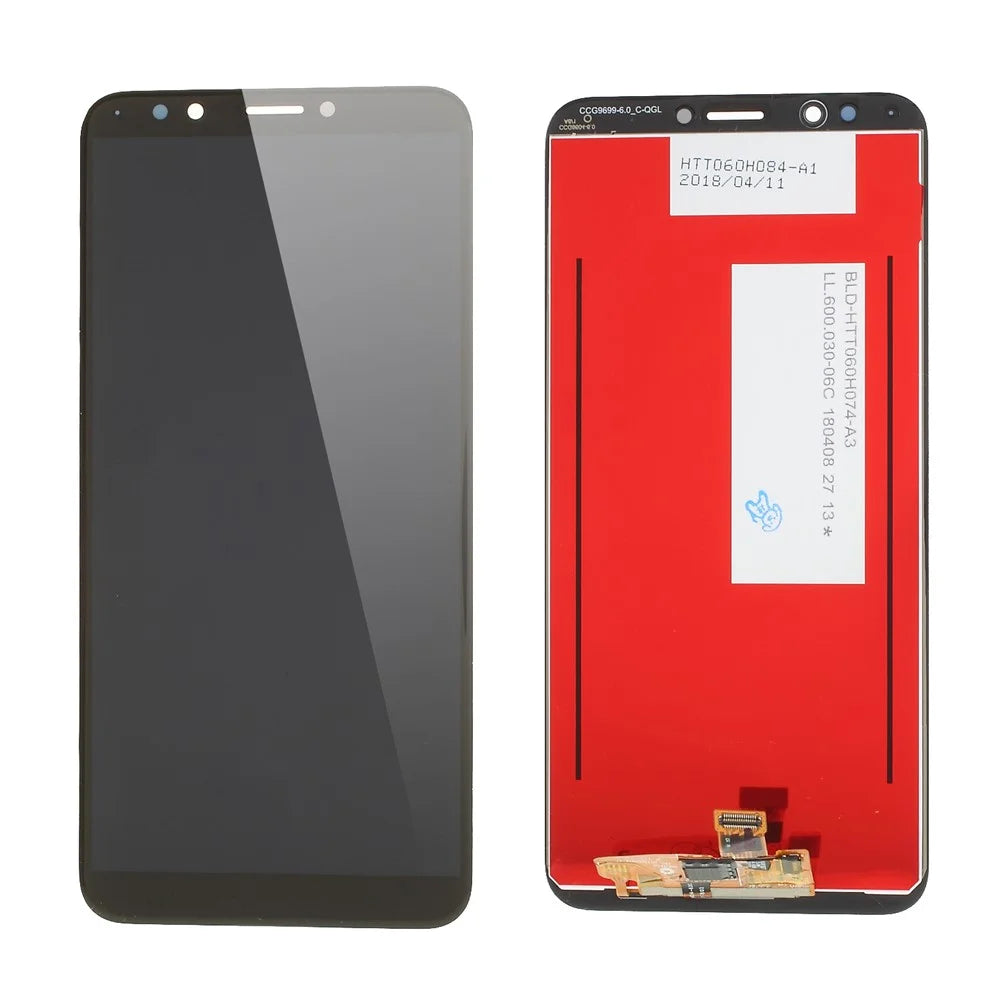 OEM Screen and Digitizer Assembly Part Replacement for Huawei Honor 7C - Black - 1
