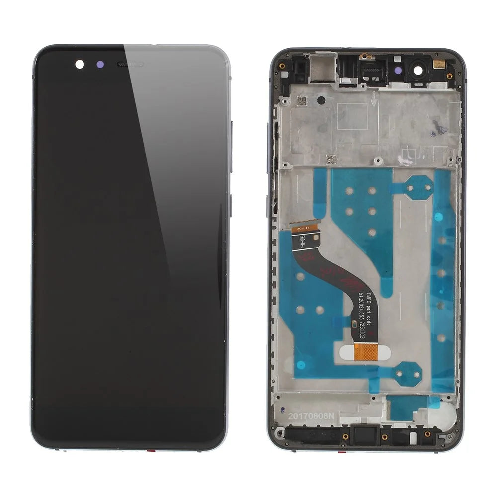 LCD Screen and Digitizer Assembly with Front Housing for Huawei P10 Lite - Black - 1