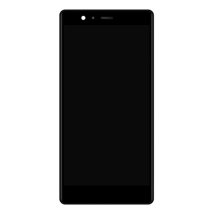 LCD Screen and Digitizer Assembly + Frame for Huawei P9 Plus (without Logo) - Black - 2