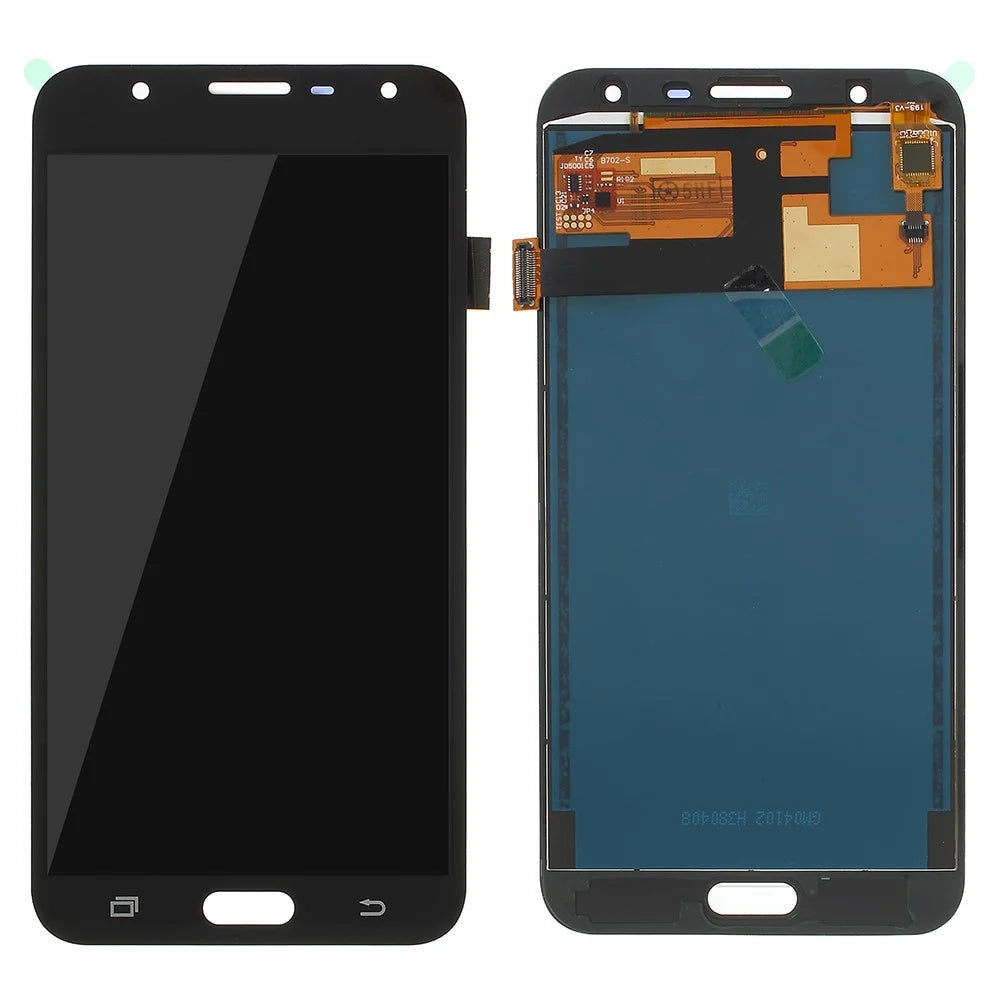 LCD Screen and Digitizer Assembly Part for Samsung Galaxy J7 Nxt J701 with Screen Brightness IC and Adhesive Sticker - Black - 1