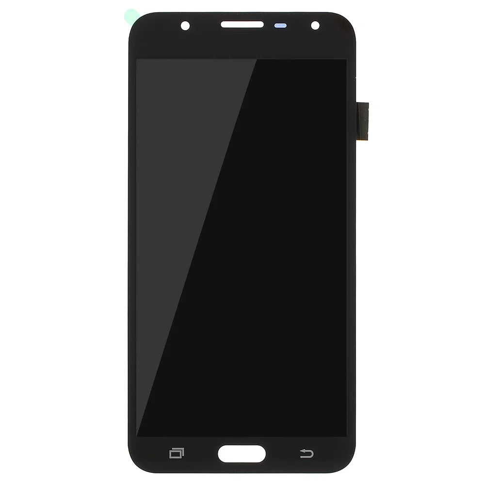LCD Screen and Digitizer Assembly Part for Samsung Galaxy J7 Nxt J701 with Screen Brightness IC and Adhesive Sticker - Black - 2