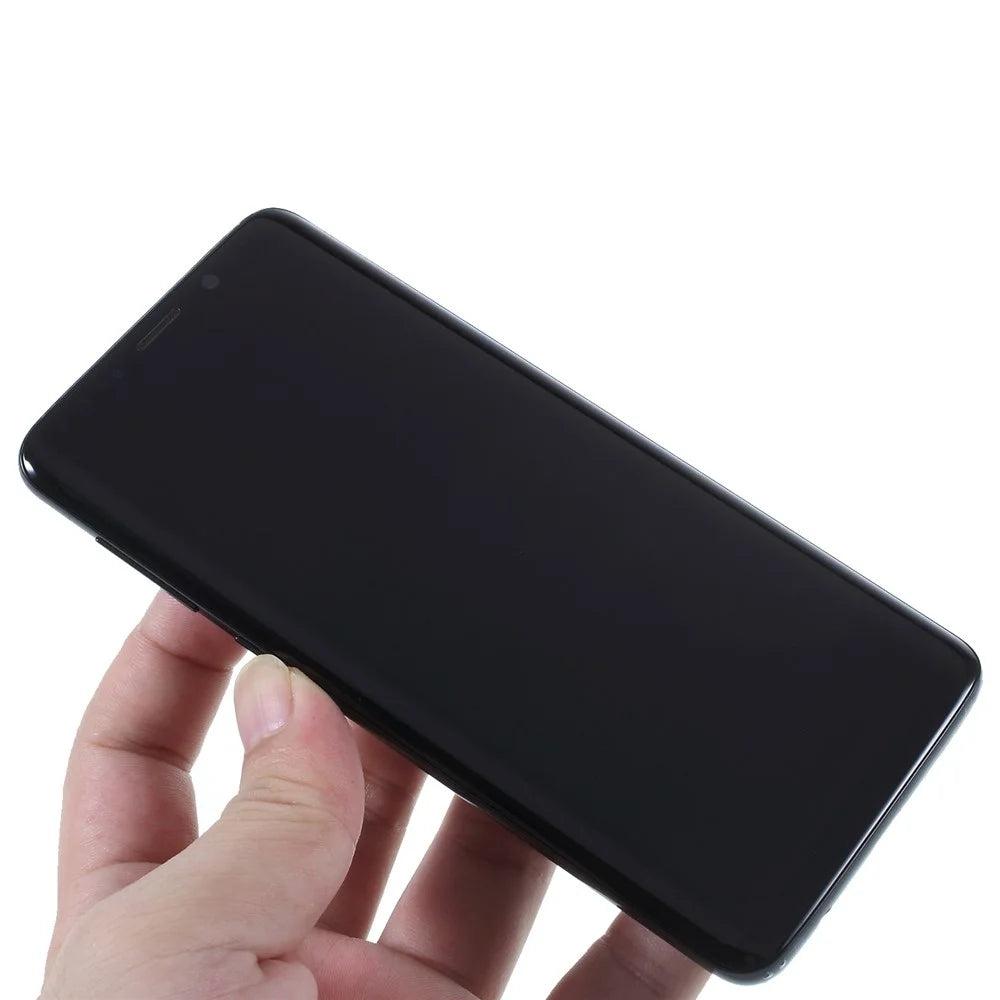 OEM LCD Screen and Digitizer Assembly + Frame Part (without Logo) for Samsung Galaxy S9 G960 - Black - 5