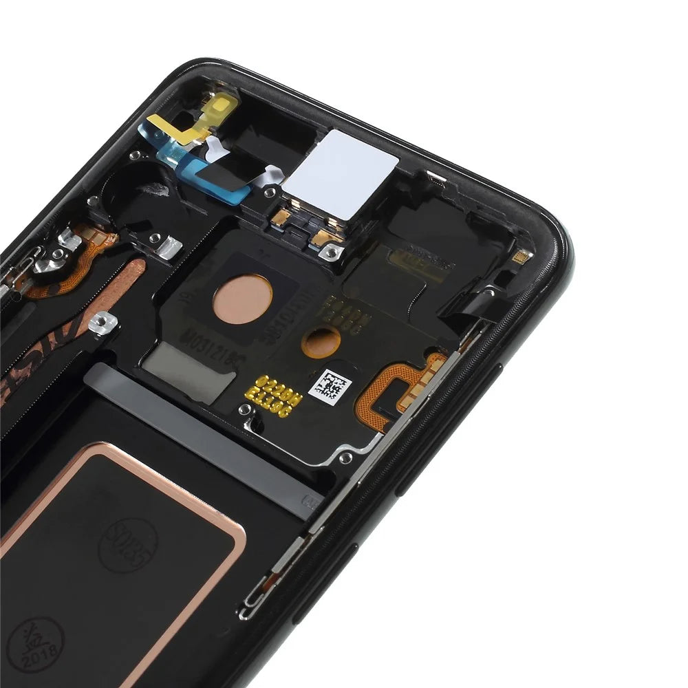 OEM LCD Screen and Digitizer Assembly + Frame Part (without Logo) for Samsung Galaxy S9 G960 - Black - 7