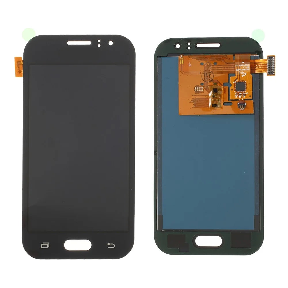 LCD Screen and Digitizer Assembly Part with Screen Brightness IC for Samsung Galaxy J1 Ace J110 (with Adhesive Sticker) - Black - 1