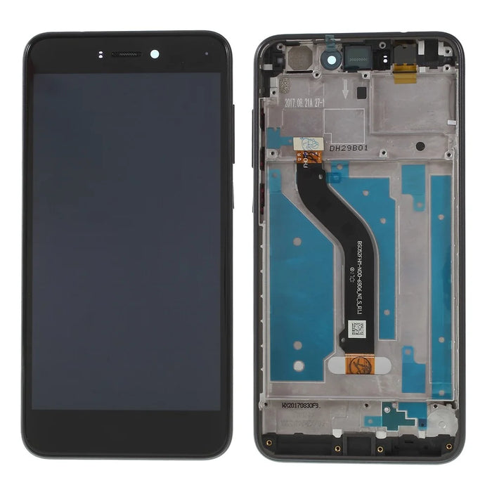 LCD Screen and Digitizer Assembly + Frame Replacement Part for Huawei P8 Lite (2017) - Black - 1