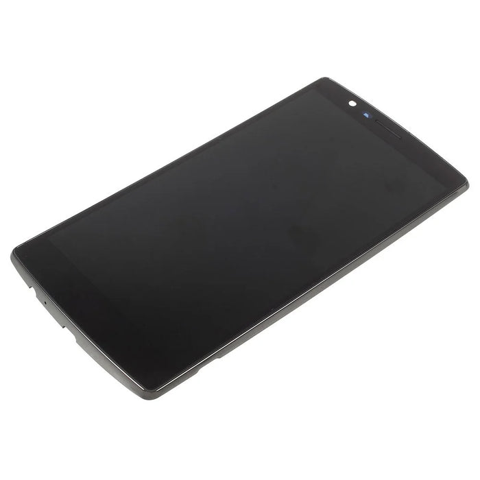 OEM LCD Screen and Digitizer Assembly + Frame Part Replacement for LG G4 H815 - Black - 3
