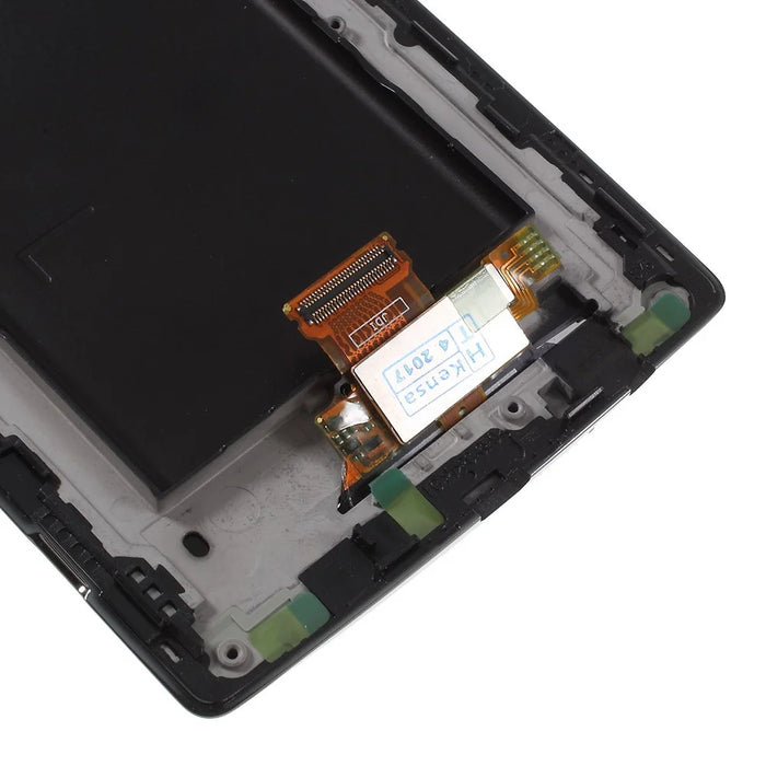 OEM LCD Screen and Digitizer Assembly + Frame Part Replacement for LG G4 H815 - Black - 6