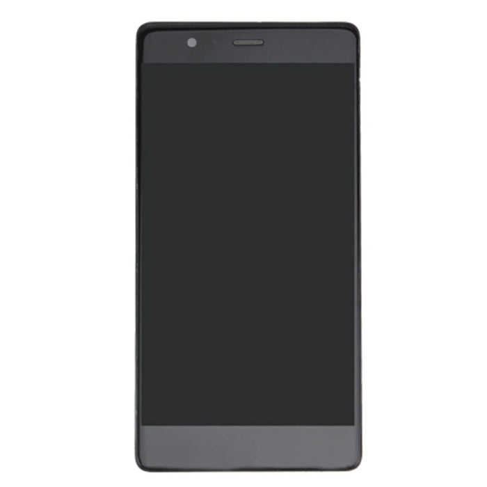 LCD Screen and Digitizer Assembly + Frame Replacement for Huawei P9 - Black - 2