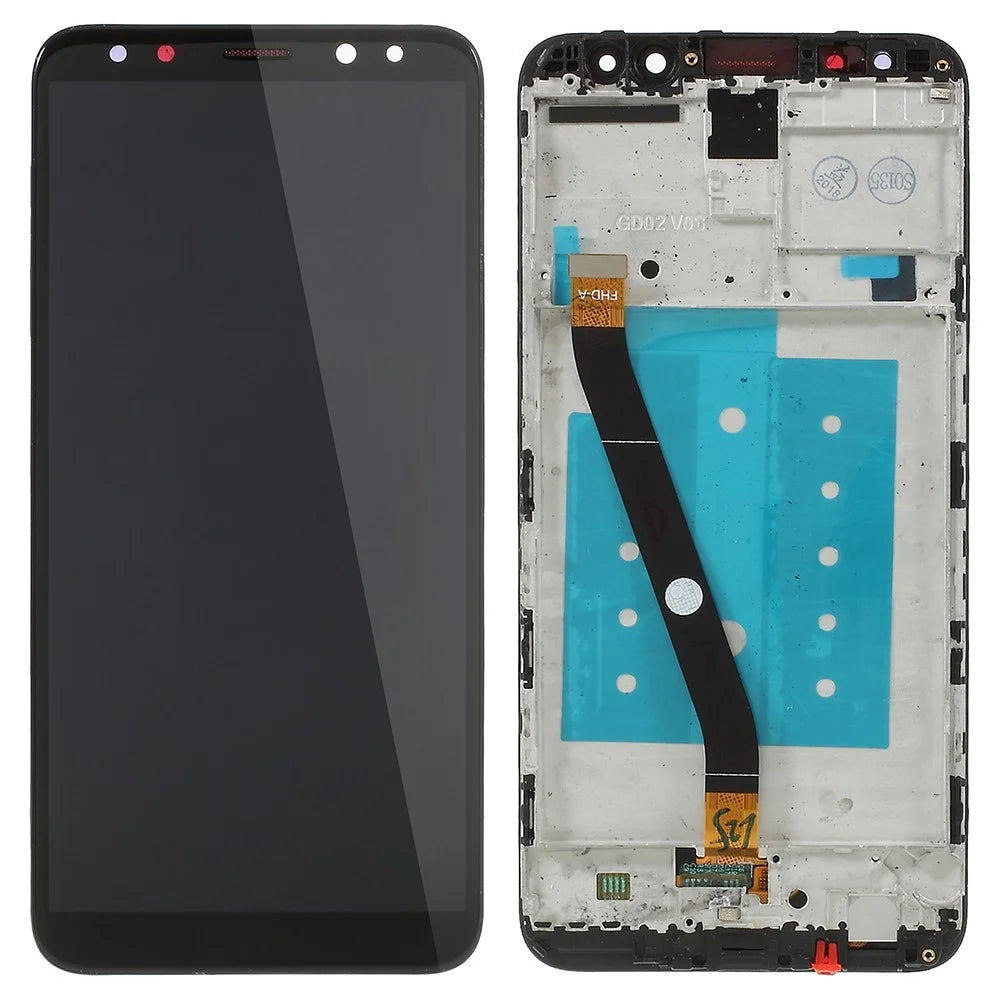 LCD Screen and Digitizer Assembly + Frame Replacement for Huawei Mate 10 Lite - Black - 1