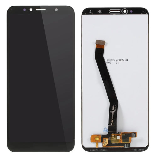 LCD Screen and Digitizer Assembly Replacement Part for Huawei Y6 (2018) / Enjoy 8e - Black - 1