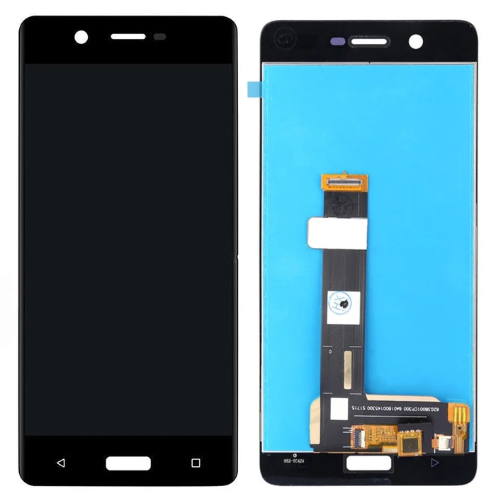 For Nokia 5 (2017) LCD Screen and Digitizer Assembly Part Replacement (Non-OEM Screen Glass Lens, OEM Other Parts) - Black - 1