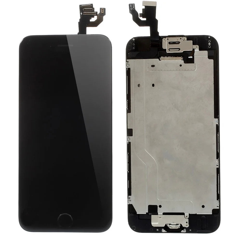 For iPhone 6 4.7 LCD Screen and Digitizer Assembly with Small Parts (Made by China Manufacturer, ESR+Full View, 380-450cd/m2 Brightness) - Black - 1