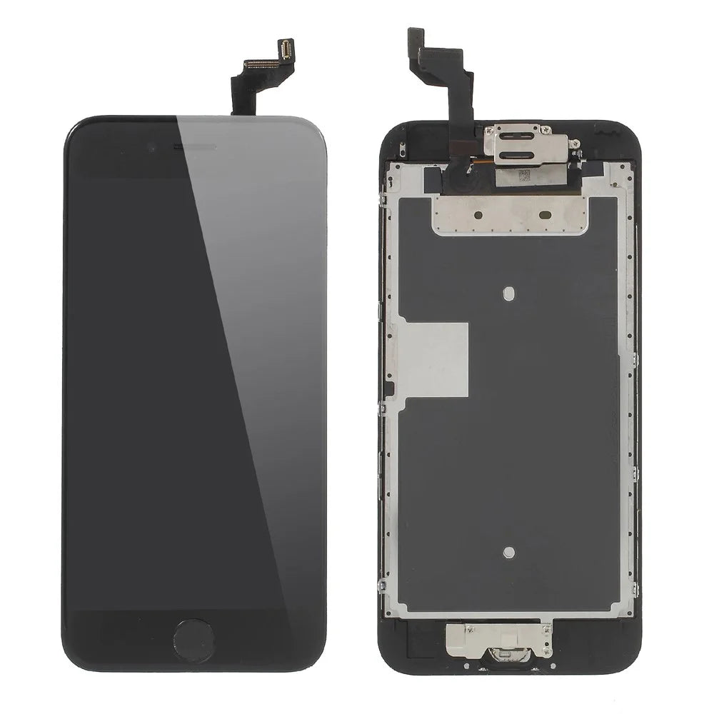 For iPhone 6s Plus LCD Screen and Digitizer Assembly with Frame and Small Parts (Made by China Manufacturer, 380-450cd/m2 Brightness) - Black - 1