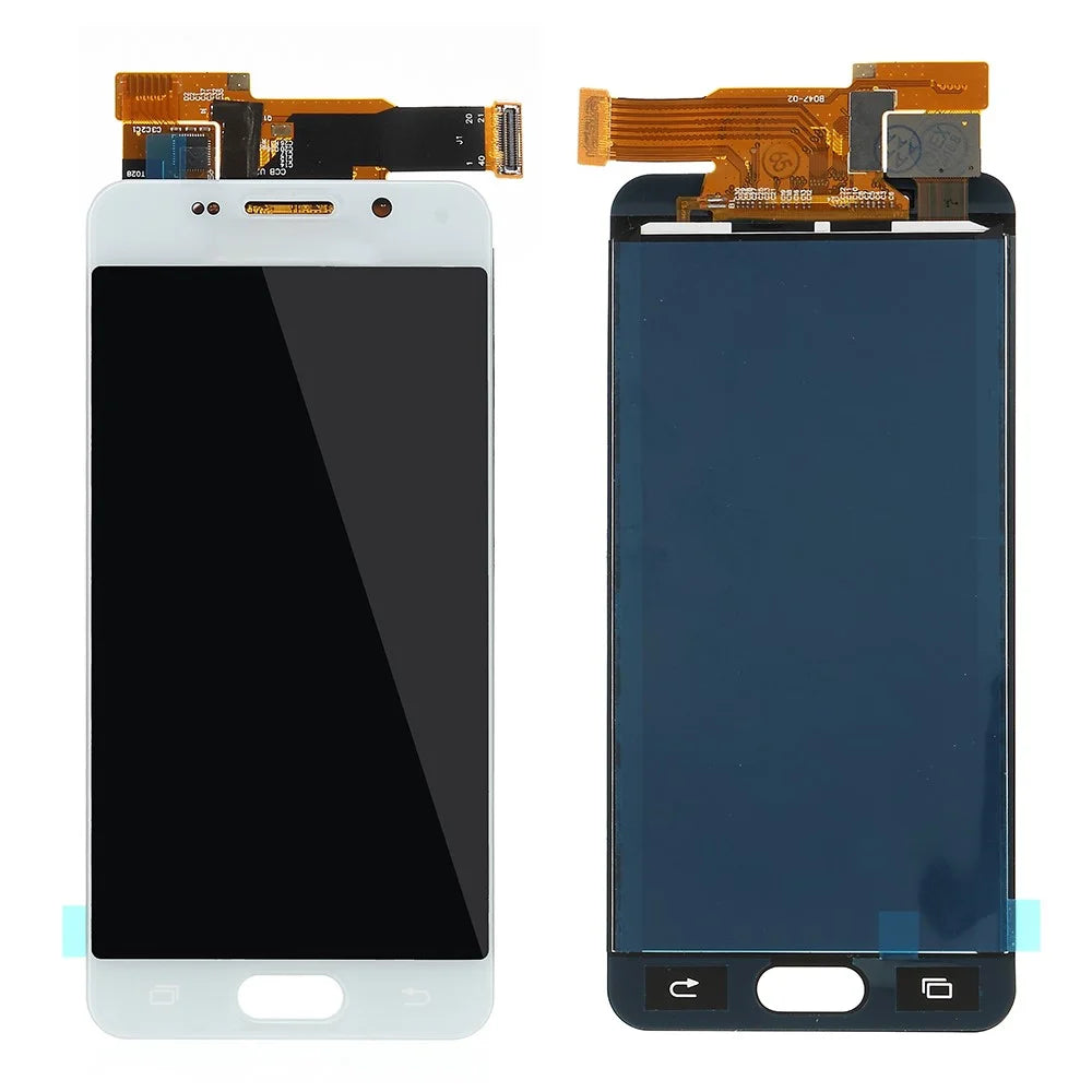 LCD Screen and Digitizer Assembly with Screen Brightness IC for Samsung Galaxy A3 A310F (TFT Version 2016) - White - 1