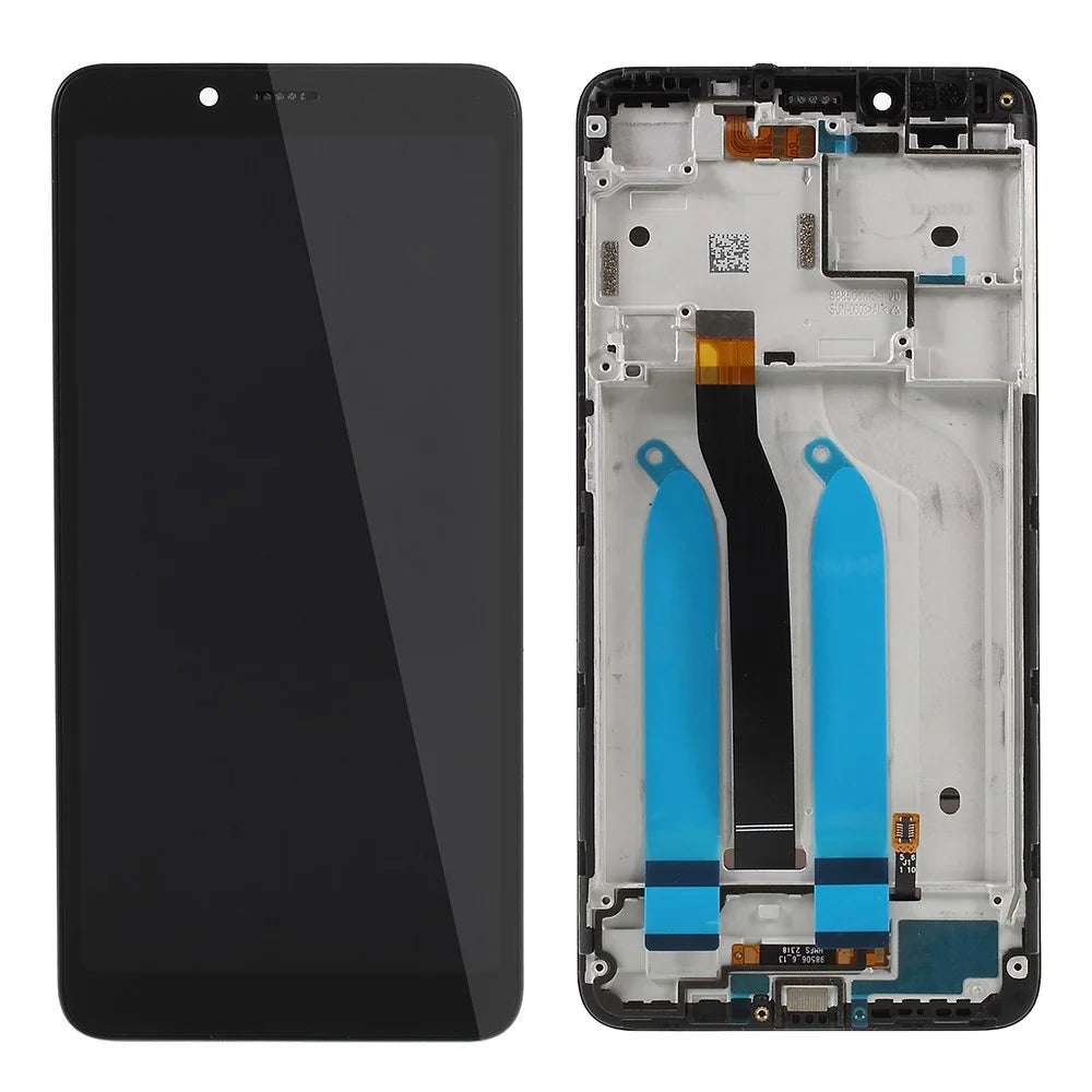LCD Screen and Digitizer Assembly + Frame Replacement Part (without Logo) for Xiaomi Redmi 6A (Single 12MP Rear Camera) / Redmi 6 (Dual Camera: 12MP+5MP) - Black - 1
